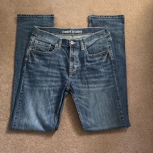 CODY JAMES MEN'S MEDIUM WASH STRETCH SLIM STRAIGHT JEANS Size 34x36